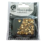 Clous Rivet À Griffes Rond Ø10mm Doré 30 Pièces