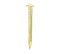 Clous Tapissier,Clou Laiton,Pointe en Laiton,Clou Doré À Grande Tête,100 Pièces Accessoires De Matériel De Charnière De Meubles en Laiton À Tête Ronde 10Mm/15Mm/18Mm/22Mm15Mm De Lueur (18 Mm De L)