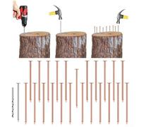 Clous tueurs d'arbres, clous en cuivre de 8,9 cm pour tuer les souches d'arbres, les racines des souches, le matériel de pointes de retrait des souches