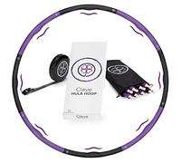 Clove ® Cerceau de hula hoop, 1,2 kg, pour adultes, pour perdre du poids, avec sac et mètre ruban, avec picots de massage, idéal pour la perte de poids, la forme du ventre, l'entraînement charminer,