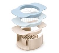 CLOVE Coupe-œufs Durs avec 3 Lames, Coupe en 8 Tranches 6 Quartier, Moitie | Fil Tranchant en Inox Acier 18/10 Ultra-Fin 0.8mm, Corps Solid en Plastique ABS Sans-BPA, Facile à Nettoyer au Lave-Vaiselle