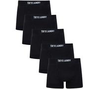 Clovelly (5 Pack) Boxer Shorts Set in Jet Black - Tokyo Laundry - L