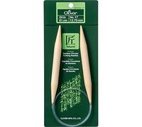 Clover 3016/24-17 Takumi Aiguilles à Tricoter circulaires en Bambou, Multicolore, 61 cm