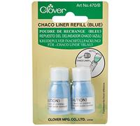 Clover 470/B Poudre de craie pour Chaco 2 x 2,8 g Bleu