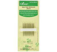 Clover – Aiguilles à quilter n°9 – 15 aiguilles courtes – Blanc