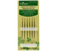 Clover Mfg – Aiguille chas doré n°20 – Blanc