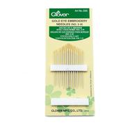 Clover Aiguilles à broder No.3-9 avec chas doré