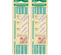 Clover barre de pression du passement, Sarcelle (Lot de 2)
