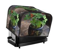 Clover Clover Housse de Grille-pain 4 tranches Imperméable Anti-poussière Tissu Oxford Protecteur avec Poche Latérale pour Petits Appareils de Cuisine