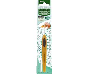 Clover crochet ergonomique n°14-0,50mm, Blanc