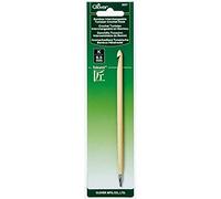 clover Crochet Tunisien Interchangeable en Bambou, Caoutchouc, Acier, Marron, 16,5 cm de Hauteur x 0,5 cm de Largeur x 0,5 cm de Long