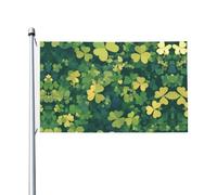 Clover Drapeau de jardin double face 90 x 150 cm - Convient pour une utilisation toute l'année, décoration de porches, balcons et patios | Mât de drapeau non inclus.