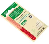 Clover Épingles en acier à tête fleur – Diam. 0,55 mm – 20 unités/paquet – Lot de 3 – Rouge