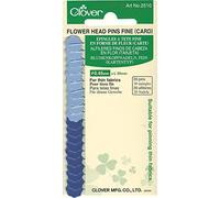 Clover – Épingles tête fine en acier – Diamètre 0,45 mm – Blanc