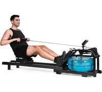 Clover Fitness AquaRower CF223 appareil à ramer à eau - écran LCD - 16 niveaux de résistance