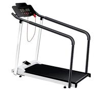 Clover fitness Ruban de Course électrique S100 avec Mains courantes, adapté pour Les Exercices de rééducation et de Remise en Forme en intérieur.