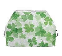 Clover Housse de barbecue à gaz verte St Leaf de 165,1 cm, imperméable, résistante aux déchirures, à la décoloration, avec cordon de serrage réglable pour protéger de la poussière et du vent