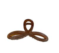 Clover Jelly Pince à cheveux multifonction avec nœud coloré à l'arrière Café