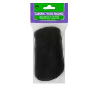 Clover laine mèche à feutrer noir, Taille unique