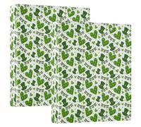 Clover Leaves St 3 Lot de 2 classeurs à anneaux en D A4 avec 200 feuilles pour enfants, fournitures scolaires, femmes et hommes