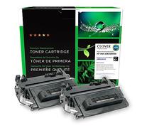 Clover Lot de 2 cartouches de toner remanufacturées à haut rendement pour HP 90A (CE390A) Noir