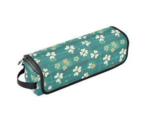 Clover Organiseur 2 en 1 pour outils capillaires avec tapis en fer à friser Sac de rangement pour fer à friser pour fer plat, outils chauds et accessoires de soins capillaires, étui de voyage pour