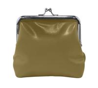 Clover Porte-monnaie multifonctionnel à bouton-pression ouvert Vert 11,4 x 10,4 cm, café, one size, Café