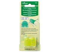 Clover Rubber Thimbles Cosses flexibles en caoutchouc, grandes, 2 pièces, Autre, 18 mm 6032