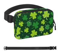 Clover Sac banane imperméable avec sangle réglable pour homme et femme, avec poches à fermeture éclair, pour entraînement, course à pied, voyage, randonnée, multicolore, taille unique, multicolore,