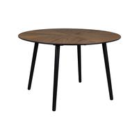 CLOVER - Table de repas ronde en bois D120 Marron