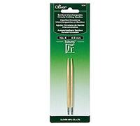 Clover Takumi Aiguilles à Tricoter circulaires interchangeables en Bambou Needles-Size 6/4 mm, Autres, Multicolore