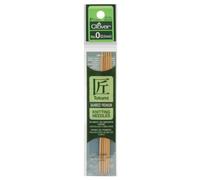 Clover Takumi Aiguilles à Tricoter en Bambou Double Pointe 12,7 cm 5/Pkg Taille 0/2 mm, Autres, Multicolore