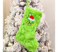 CloverCy Chaussettes de Noël de 50 cm - Grandes chaussettes de Noël - Décorations de Noël - Remplissables et suspendues - Pour cheminée, arbre de Noël, mur, escalier