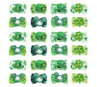 Clovers Lot de 24 nœuds pour Poils d'animaux de Petite Taille en Plastique léger avec Couleurs aléatoires, Parfaits pour Le toilettage, Les séances Photo et Les Occasions spéciales
