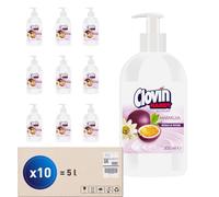 CLOVIN Handy Eco Savon Mains Passion - Lot 10x500 ml pH Neutre Pompe