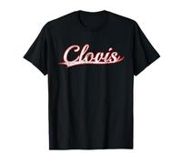 Clovis California New Mexico Vintage Varsity Distressed T-Shirt