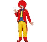 Clown Costume Rouge Et Costume Jaune Pour Homme Multicolore