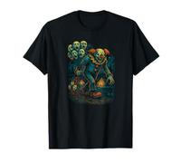 Clown Effrayant maléfique avec Ballons hantés hurlants T-Shirt