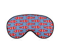 Clown Fish Pattern Sleeping Blindfold Mask Cute Eye Shade Cover avec sangle réglable pour femmes hommes nuit