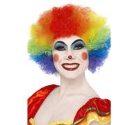 Clown Fou Perruque Hommes Bleu Afro Femmes Charité Déguisement