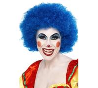 Clown Fou Perruque Hommes Bleu Afro Femmes Charité Déguisement