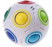 Clown Games casse-tête magique boule arc-en-ciel 7 cm blanc Blanc G