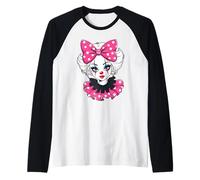 Clown Girlfriend Clowns Visage De Cirque Costume Fille Manche Raglan