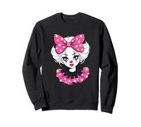 Clown Girlfriend Clowns Visage De Cirque Costume Fille Sweatshirt