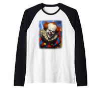 Clown lunatique Effrayant Manche Raglan