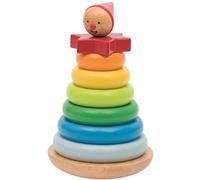 Goki Jouet d'éveil en bois – Bonhomme à empiler 57961 – Dès 2 ans
