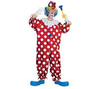 Clown pointillé - costume costumé adulte - Rouge/Blanc - Taille unique