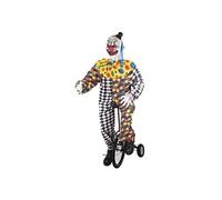 Generique Automate Clown sur monocycle animé Sonore et lumineux Jaune