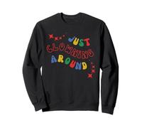Clowncore Weirdcore Alt Fashion Clown Just Clowning Around Sweatshirt