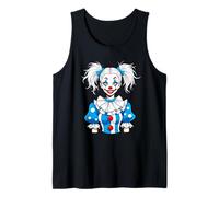 Clowngirl Girlfriend Clown Visage De Cirque Costume Fille Débardeur